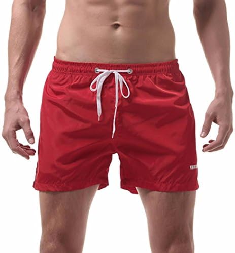 Swim Trunks For Men,Toponly Men's Swimwear Watershorts Lightweight Comfortable Pocket Trunks (sexy Red, XL)