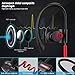 Wireless Bluetooth Headphones In Ear Earbuds IPX4 Waterproof Sports Cordless 4.1 Earphones with Built in Mic & CVC 6.0 Noise Cancelling Technology for iPhones & Android Smartphones Black