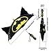 DC Comics Boys' Little Batman 'Squeeze and Flap' Fun Rainwear Umbrella, black Age 3-7