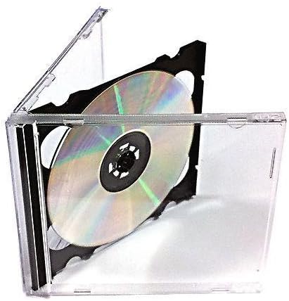 Vision Media - 5 x Estuches Dobles con Bandeja Negra para CDs: Amazon.es: Electrónica