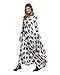 CA Mode Women's Pleated Floral Beach Boho Maxi Swing Dress