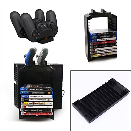 image for Diamondo Multifunctional Disk Storage Tower with Controller Charger Do