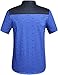 SSLR Men's Printing Pattern Casual Short Sleeve Shirt (Large, Royal Blue)