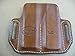 Azula Leather 2 Slot Molded Pancake Belt Mag Clip Pouch for Kimber Micro 9 9mm TAN