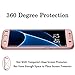 ATOOZ(TM) Galaxy S7 Edge 360 Degree All-around Full Body Slim Fit Lightweight Hard Protective Skin Case Cover for Samsung Galaxy S7 Edge (Rose Gold)