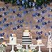 Outer Space Baby Shower Decorations/Furuix 2pcs Mini Navy Blue Paper Star Garland Star String for Hanging Décor Wedding Party Decoration Outer Space Decor Birthday Decorations