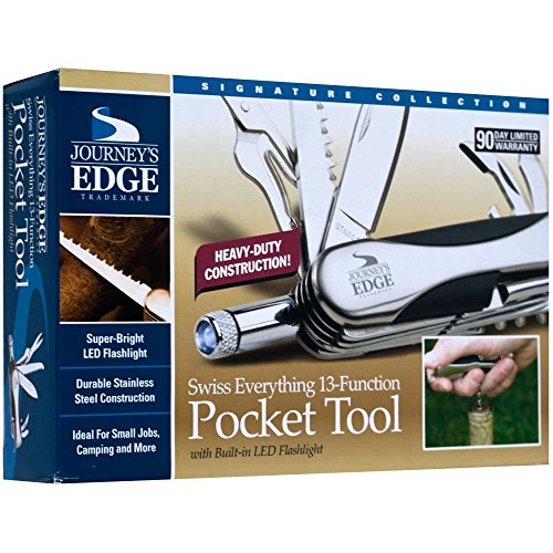 Journey's Edge Swiss Everything 13 Function Pocket Tool With Led