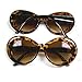 Jackie O's Tortoise Sunglasses Brown Lenses
