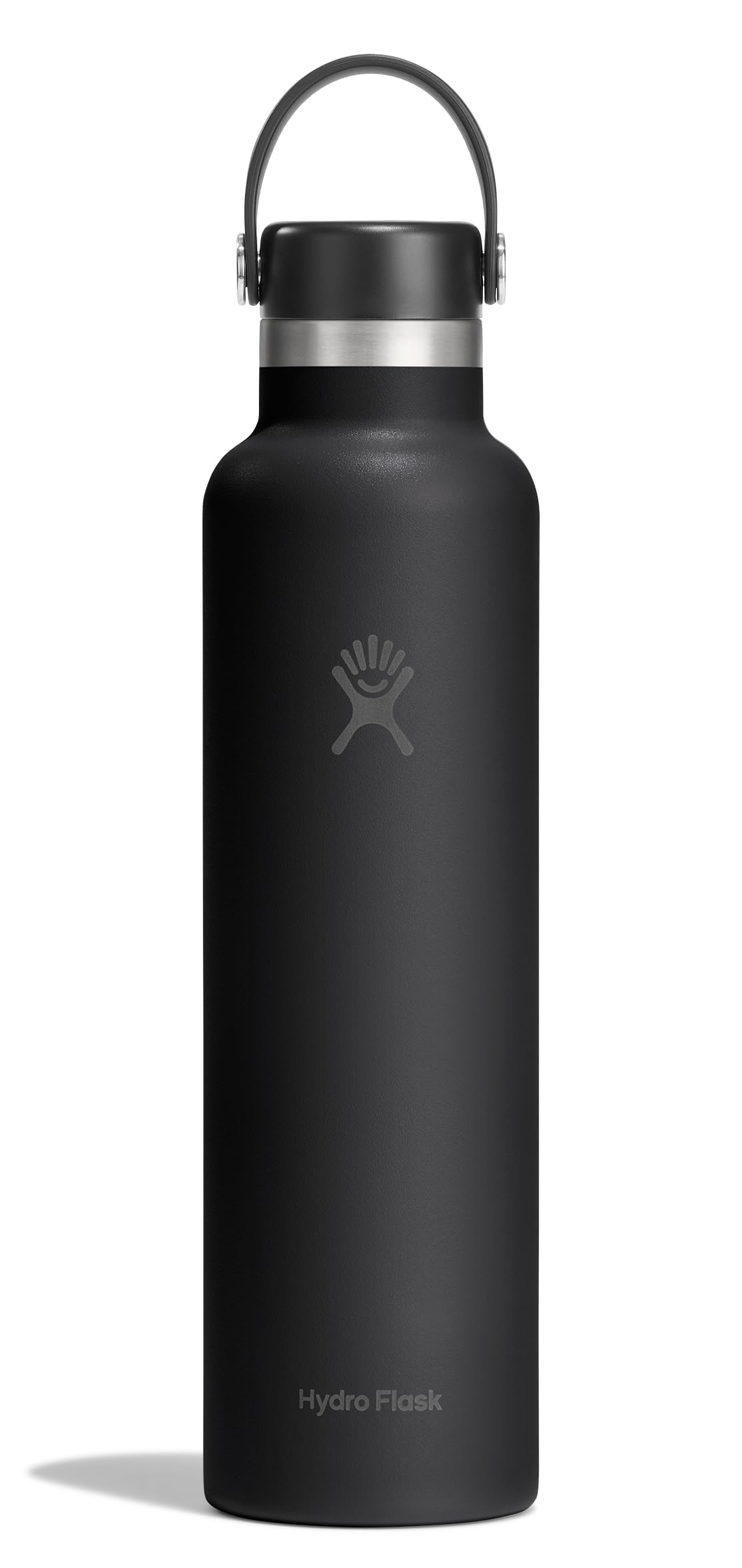 Hydro Flask Water Bottle - Insulated Stainless Steel - Non Spill, Leakproof in 24 Oz Tonal Black Image