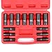 CASOMAN 3/8-Inch Drive Deep Impact Socket Set, Metric, Cr-V, 6-Point, 7mm - 19mm, 13 pcs Sockets Set
