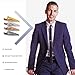 Beneleaf Men Skinny Fashion Tie Bar Clips, 1.8 inch Set of 4 Colors