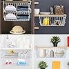 Under-Shelf-Storage-Basket-m-zimoon-Under-Cabinet-Hanging-Metal-Wire-Storage-Wire-Basket-Organizer-Fit-Dual-Hooks-for-Kitchen-Pantry-Desk-Bookshelf-Cupboard-2pcs-White Under Shelf Storage Basket, m zimoon Under Cabinet Hanging Metal Wire Storage Wire Basket Organizer Fit Dual Hooks for…