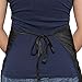 Mane Caper Rhinestone Salon Apron, Professional Quality Thigh Length with Collar Nylon Material Light Weight Extra Durability Protection. Specialized for HairCutting (black)