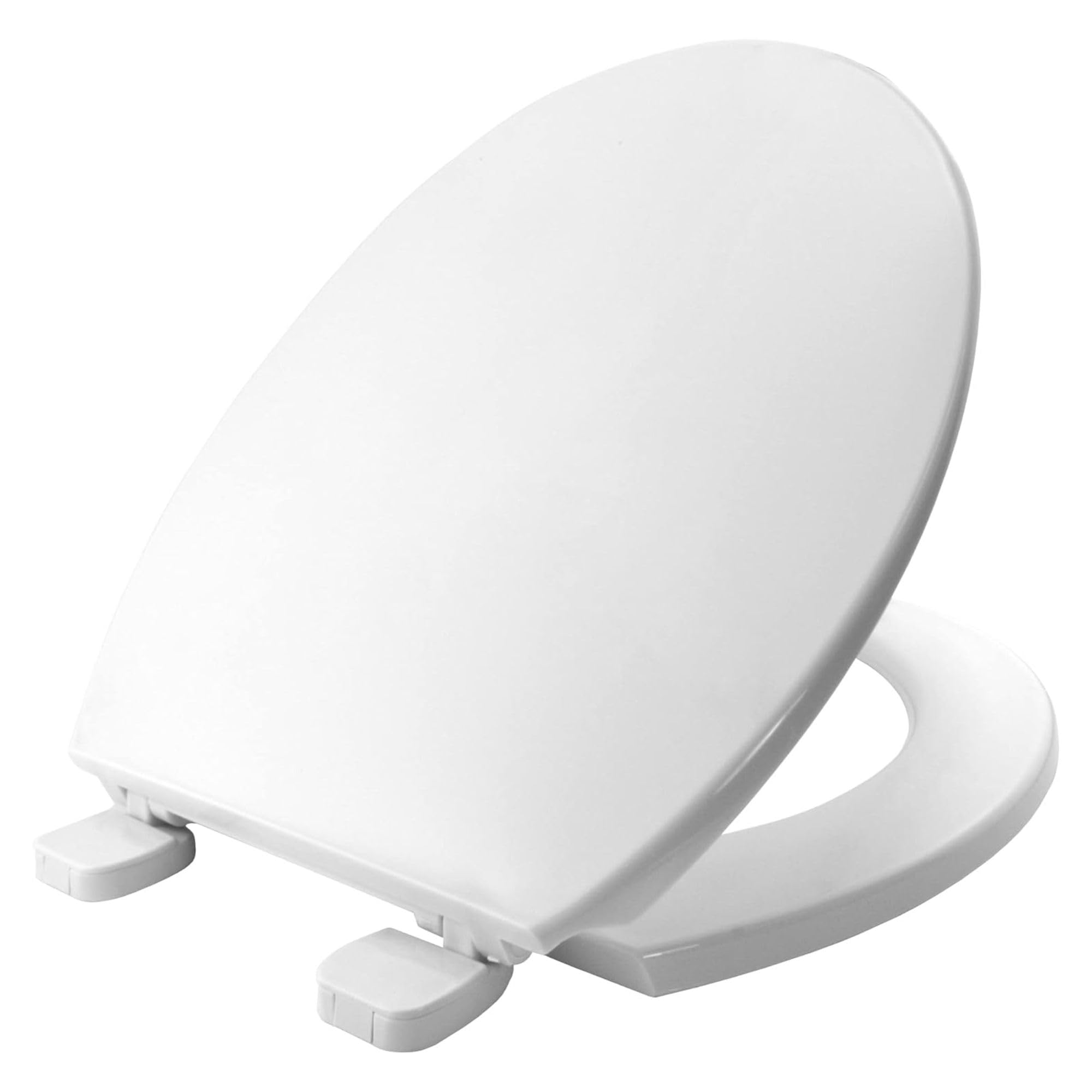 Bemis Chester ECO Ultra-Fix Plastic Thermoplast White Toilet Seat | WC seat That Will not Loosen and fits Most Toilets | Adjustable Plastic Hinges | Recyclable thermoplastic | Easy Installation