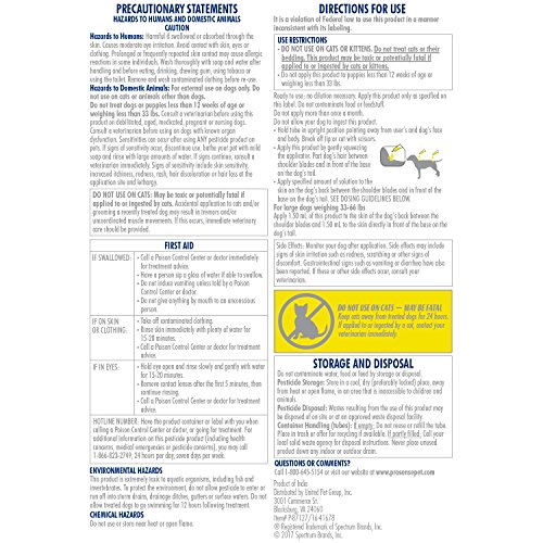 ProSense 5 Flea and Tick Prevention for Dogs 33-66 lbs - 3-Month Supply