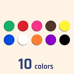 6000 Pack, 1/4" Small Colored Dot Stickers Round
