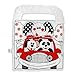 Reversible Car Activity Center Toy for Baby in Black, White and Red, Easy to Attach, with Baby Safe Mirror
