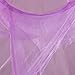 HOSL Round Lace Curtain Dome Bed Canopy Netting Princess Net (Purple)