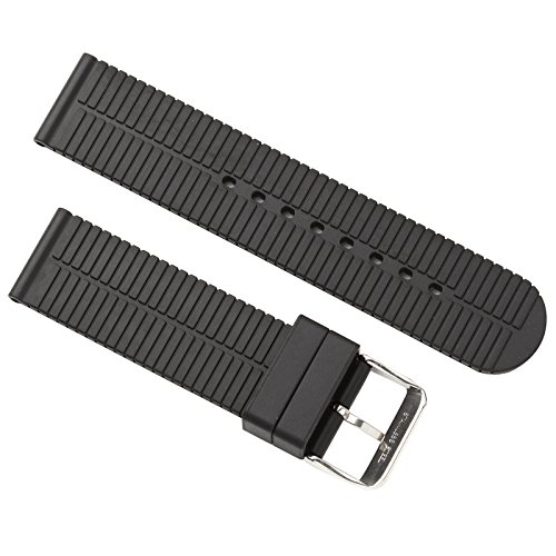 Hadley-Roma Men's MS3470RA 220 22-mm Genuine Rubber Diver Sport Watch Strap