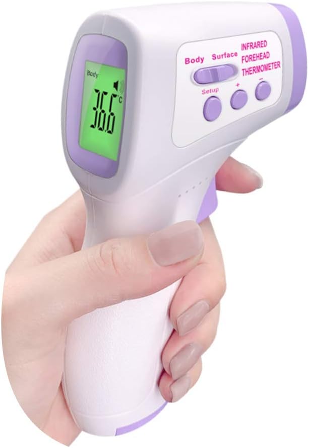 AXAYINC Non Touch Forehead Thermometer with LCD Display,Digital InfraredThermometer Handheld,for Infants, Children and Adults.