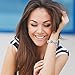 Wearlizer Metal Replacement for Fitbit Versa Bands for Women Rose Gold Silver Black Small Large ï¼ˆSilverï¼‰