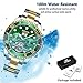 Automatic Men's Mechanical Watches Tourbillon Stainless Steel Analog Waterproof Wrist Watch for Men, Self Wind, Luminous Dial, Business Style
