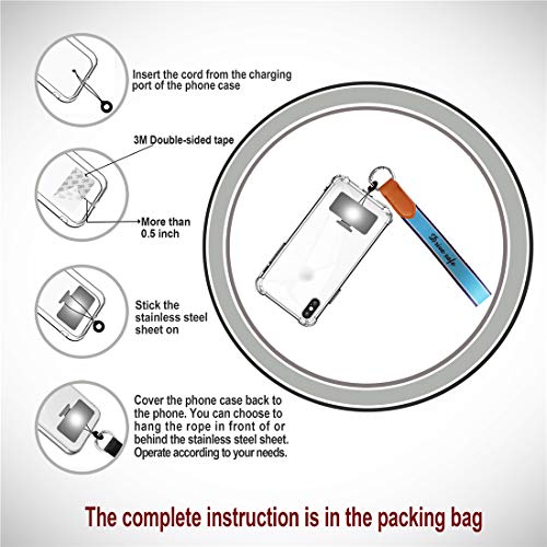 Wrist Key Lanyard for Women, 2-Pack Universal Cell Phone Wrist Strap, Crimmy Fashion Hand Wrist Lanyard Strap with Metal Spring Buckle, for Key Chain, Camera, Smartphone, Charms