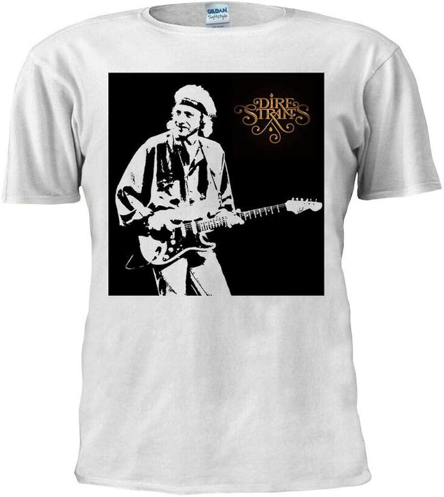 T-shirt unisex Dire Straits Brothers In Arms Poster azzurro T-shirt unisex Dire Straits Brothers In Arms Poster azzurro