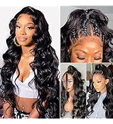 13x6 Lace Front Wigs Human Hair Body Wave Frontal Wigs Human Hair Brazilian Glueless Hd Lace Fron...