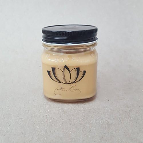 Lotus Row Mason Square Sweet Cocoa Butter 7 oz Soy Candle Jar