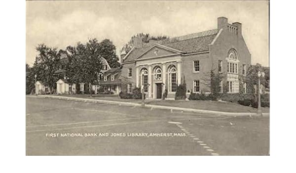 First National Bank And Jones Library Amherst Massachusetts Ma