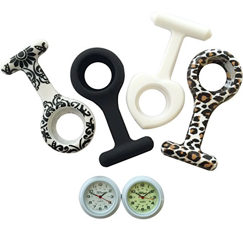JAS Unisex Nurses Lapel Watch Silicone (Infection Control) - City Chic Collection
