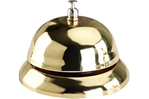 TOYANDONA Call Bell Metal Anti- Rust Ringing Service Bell Desk Bell Service Bell for Hotels, Restaurants, Reception Areas, Sc