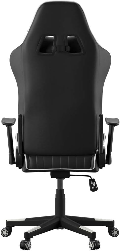 Alphason,AOC5126WHI,Senna Faux leather Racing chair - Black and White,Black and White, 1000x700x620mm - Image 4