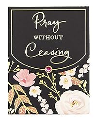 Punch Studio Faith Black Pink Floral Pocket Notepad