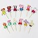 Winrase® Pack of 24 Cute Peppa Pig Kids Party Decoration Paper Cupcake Toppers (Peppa Pig)