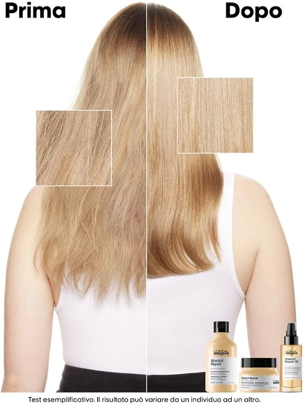 Shampoo professionale per capelli secchi e danneggiati Absolut Repair Serie Expert, Formula ristrutturante, 300 ml