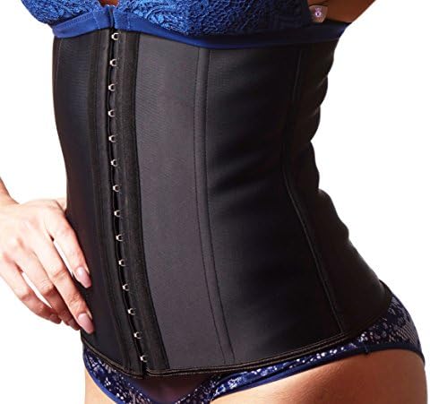 Women’s Waist Trainer, Premium Corset Body Shaper, Compression Girdle Faja (X-Small (26-28" Waist), Black)