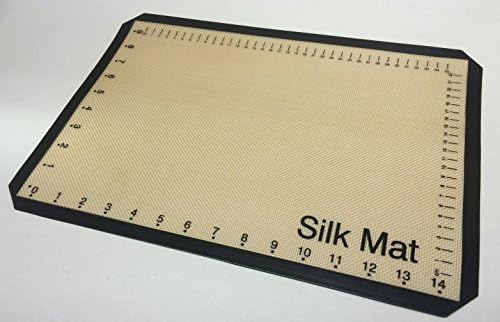 Silk Mat Non-Stick Silicone Baking Mat, Half Sheet Size, 11-5/8 x 16-1/2 (2)