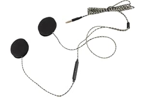 BAFOVY Motorcycle Helmet Headset with HighFidelity Speakers, Universal Wired Helmet Headphones for Motorcycle Riding, Racing,