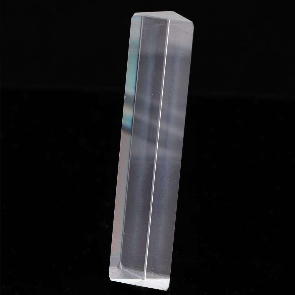 Hilitand Optical Glass Prism K9 Optical Glass Triangle Prism Right Angle Prism for Physics Teaching Tools(15 * 15 * 87) - Image 5