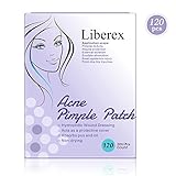 Liberex Acne Pimple Master Patch - 120 Spot Patches Hydrocolloid Absorbing Dressing Bandages Cover, Φ12mm, 20 Dots x 6 Sheets