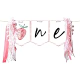 Ribbon One First Birthday Flag Baby Girl Boy Bunting Baby Shower Party Decorate