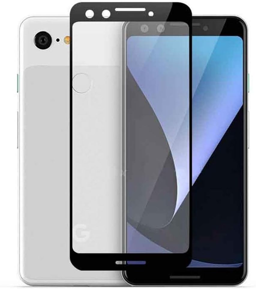 ZealBea Focus Google Pixel 3 Screen Protector, 9H Hardness Tempered Glass Film / 3D Curved Edge/Scratch Resistance/Full Cover/Easy Install Protective Film for Google Pixel 3 (Black)