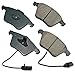 Akebono - EUR1111 Brake Pad Set, GREY
