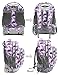 Tilami New Antifouling Design 18 Inch Oversized Load Multi-Compartment Wheeled Rolling Backpack Luggage for Kids (Daffodils)
