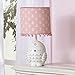 Happi by Dena Woodland Couture Owl Lamp with Shade & Bulb, Pink/White