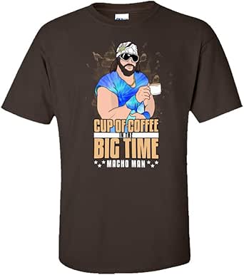 Amazon.com: Mens Unisex Macho Man Randy Savage Cup of Coffee HQ Wrestling Tee Shirt: Clothing