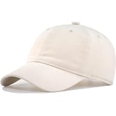 TSSGBL Vintage Cotton Washed Baseball Cap S to XXL Unstructured Low Profile Adjustable Distressed Dad Hat for Men Women