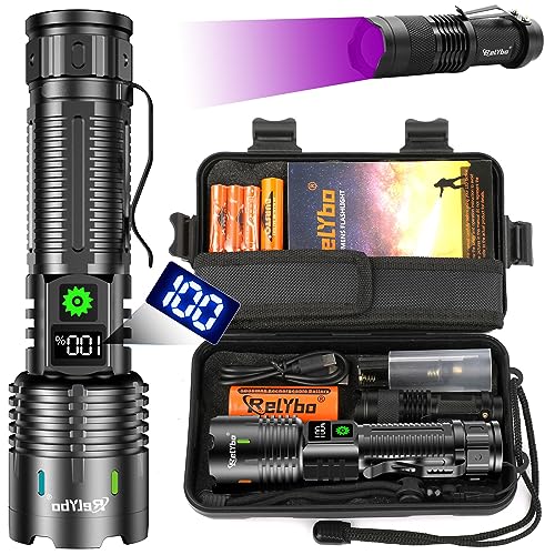 Mua Relybo LED Rechargeable Torch Extremely Bright 1000000 Lumens ...